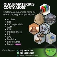 Serviços de corte e gravação computadorizada laser e Router CNC Serviços de corte e gravação computadorizada laser e Router CNC