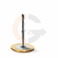Fresa Down Cut 1 corte 3.175mm x 17mm, topo reto, corte invertido codigog
