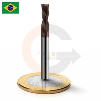 Fresa down cut 2 cortes 4mm para chapas de aço inox e galvanizados codigog Fresa down cut 2 cortes 4mm para chapas de aço inox e galvanizados codigog