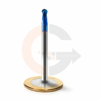 Fresa Para Aço Temperado Esférica 2 Cortes HRC65 4mm x 8mm codigog Fresa Para Aço Temperado Esférica 2 Cortes HRC65 4mm x 8mm codigog