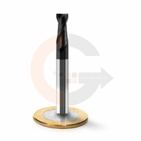 Fresa Topo 2 Cortes HRC45 6mm x 15mm cobertura AlTin codigog Fresa Topo 2 Cortes HRC45 6mm x 15mm cobertura AlTin codigog