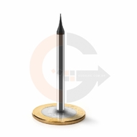 Micro fresa de topo reto 2 cortes 0.4mm x 0.8mm HRC55 cobertura AlTin codigog Micro fresa de topo reto 2 cortes 0.4mm x 0.8mm HRC55 cobertura AlTin codigog