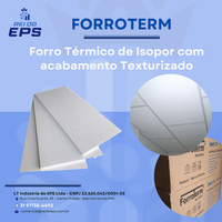 Forro de Isopor antichamas com textura - Forroterm Forro de Isopor antichamas com textura - Forroterm