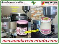MARCA MACANUDA, MÁQUINA INDUSTRIAL PRA DOSAR IOGURTE 