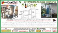 EXTRATORAS DE ÓLEOS ESSENCIAIS MACANUDA, VENDAS PRA TODO BRASIL