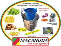 CENTRÍFUGA INDUSTRIAL PARA BATATAS FRITAS E SALADAS