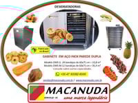 MÁQUINA DESIDRATADORA DE COGUMELOS, FRUTAS, TEMPEROS - MACANUDA MÁQUINA DESIDRATADORA DE COGUMELOS, FRUTAS, TEMPEROS - MACANUDA
