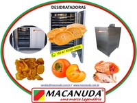 MÁQUINA INDUSTRIAL DESIDRATADORA DE CAQUI E OUTRAS FRUTAS 