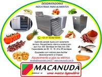 DESIDRATAR FRUTAS E FOLHAS, EQUIPAMENTOS INDUSTRIAIS MACANUDA