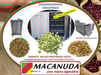 SEMENTES DESIDRATADAS, EQUIPAMENTOS INDUSTRIAIS MACANUDA SEMENTES DESIDRATADAS, EQUIPAMENTOS INDUSTRIAIS MACANUDA