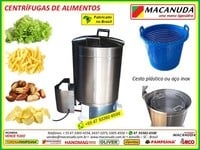 CENTRÍFUGA DE ALIMENTOS PARA COZINHAS INDUSTRIAIS - MACANUDA